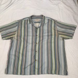 Tommy Bahama Original Fit Island Zone Striped SS Shirt 3XL READ
